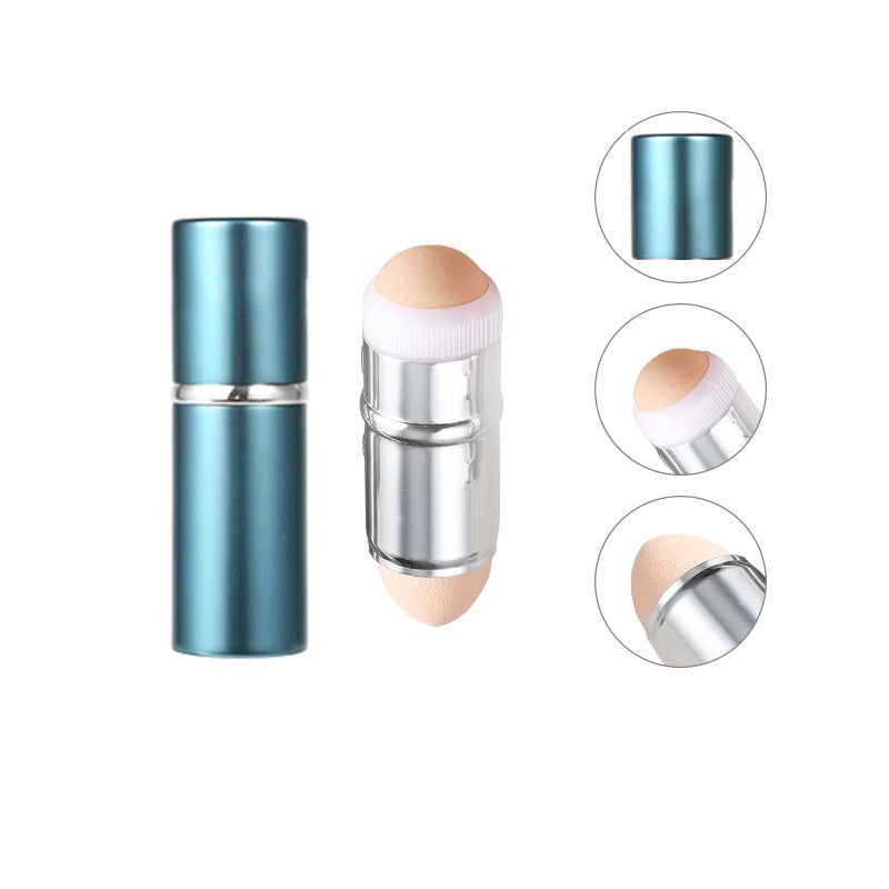 New Volcanic Stone Oil-Absorbing Ball Aluminum Alloy Volcanic Stone To Oil Stick Face Beauty Cleaning Dual-Use Beauty Makeup Ball