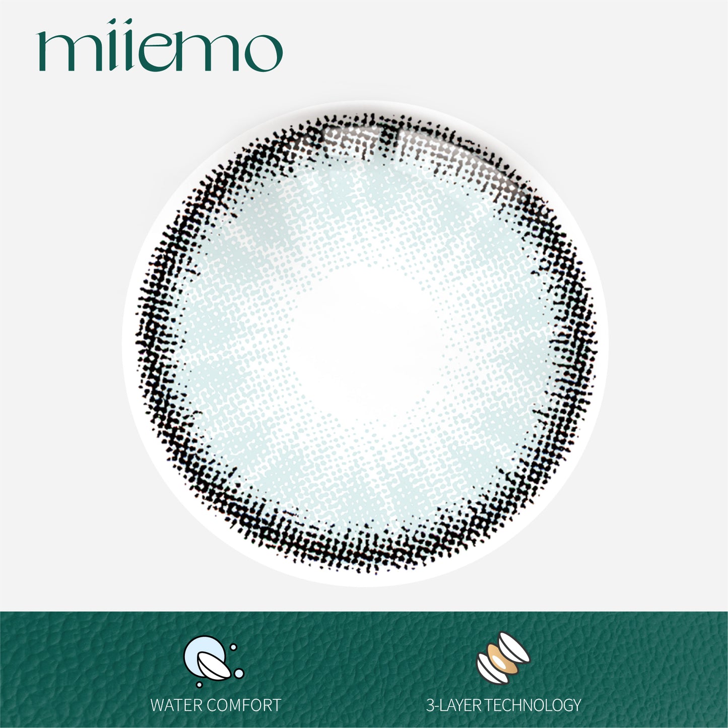 1Pair FDA Certificate Eyes Beautiful Pupil Colorful Girl Cosplay Contact Lenses  Purely blue