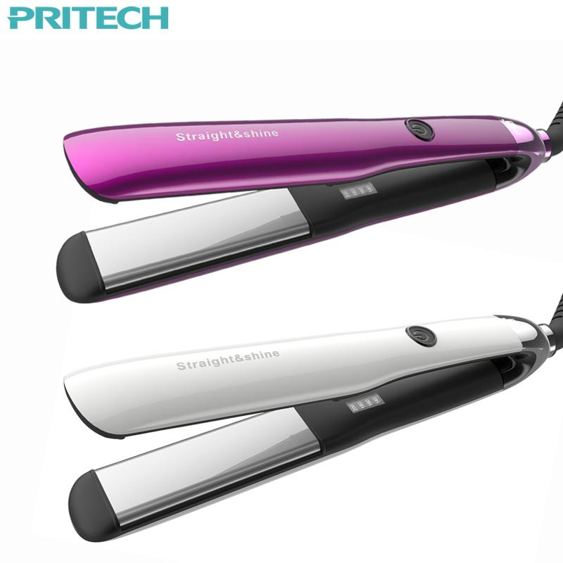 Pritech Hair Styling Tools 4 Speed Temperature Control Professional Hair Straightening Irons Straightener