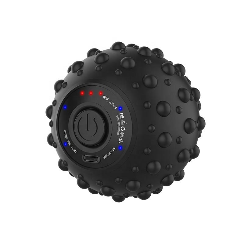 Waterproof Cheap Electronic Yoga Fitness Therapy Massage Ball with 4 Speeds Vibrating Massage Ball