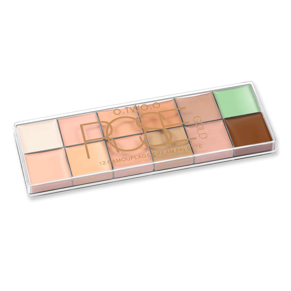O.TWO.O Paleta De Corretivo Profissional 12 Colors Cosmetic Camouflage Concealer Palette Face Makeup