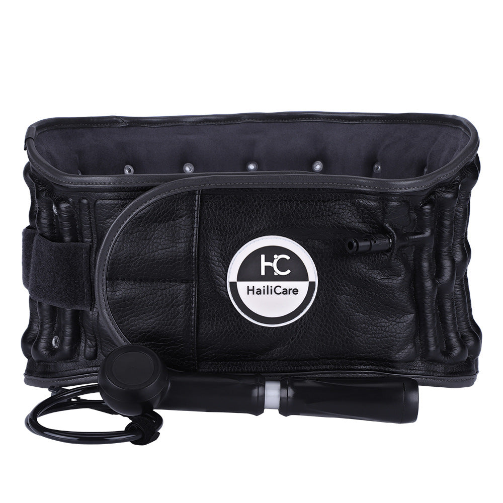 HailiCare Inflatable Traction Belt Lumbar Hot Moxibustion Massage Lumbar Disc Magnetic Therapy Belt