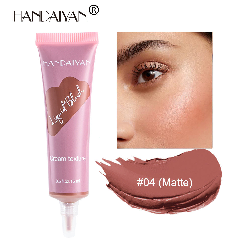 HANDAIYAN Tube Liquid Blush Moisturizing Contouring Brightening Natural Matte Nude Blush