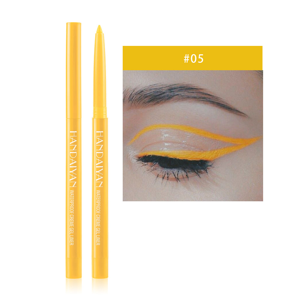 HANDAIYAN 20 Color Pearlescent Matte Waterproof And Difficult To Smudge Eyeliner Pen Rotatable Eye Shadow Eyeliner