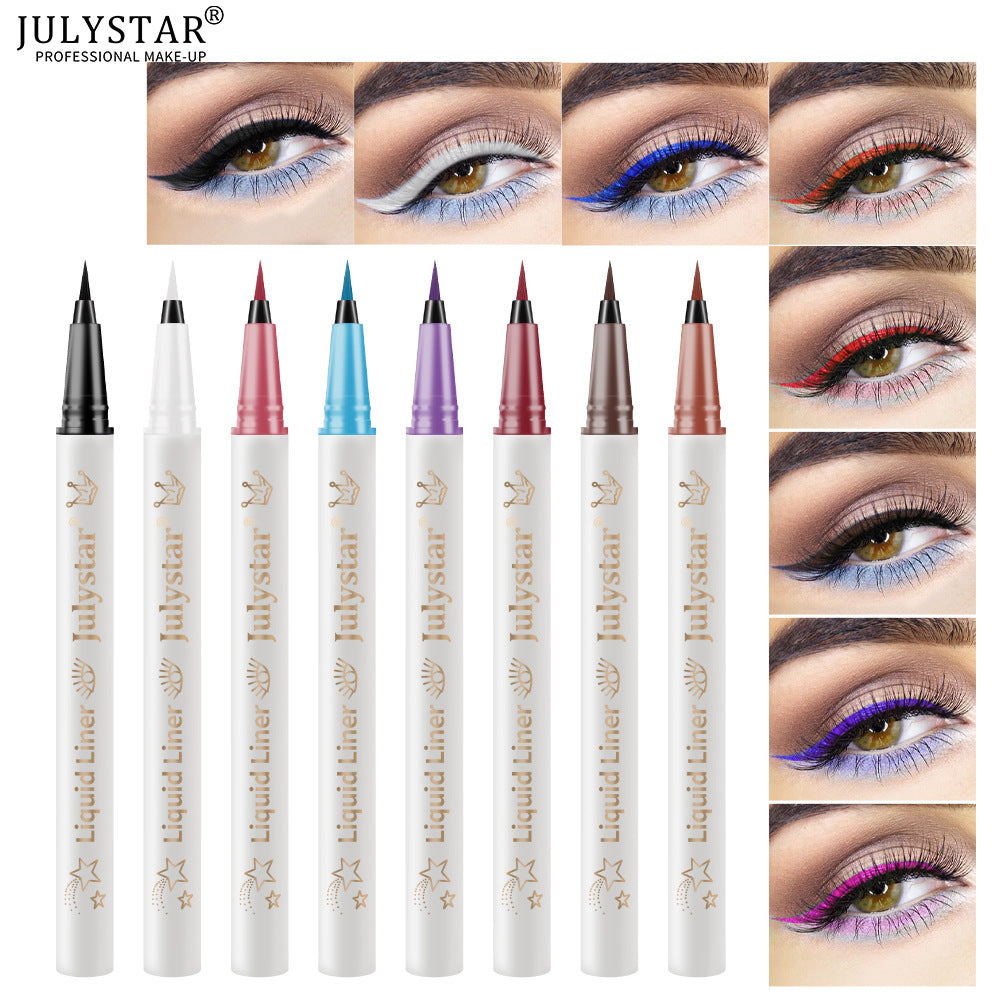 Soft Tip Color Eyeliner Waterproof Durable Liquid Eyeliner White Eyeliner Pencil Very Fine Liquid Eyeliner Pen