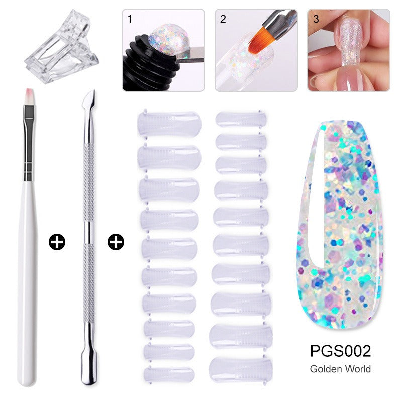 Nail Enhancement Crystal Extension Gel Tool Set Fast Extension Crystal Model Gel Uv Phototherapy Gel