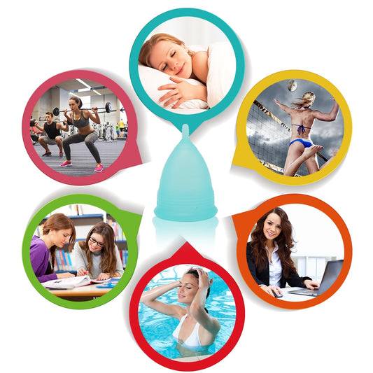 Women's Feminine Hygiene Menstrual Cup Silicone Vagina Cup Copa Menstrual De Silicona Medica Sterilizer Cup coupe menstruelle