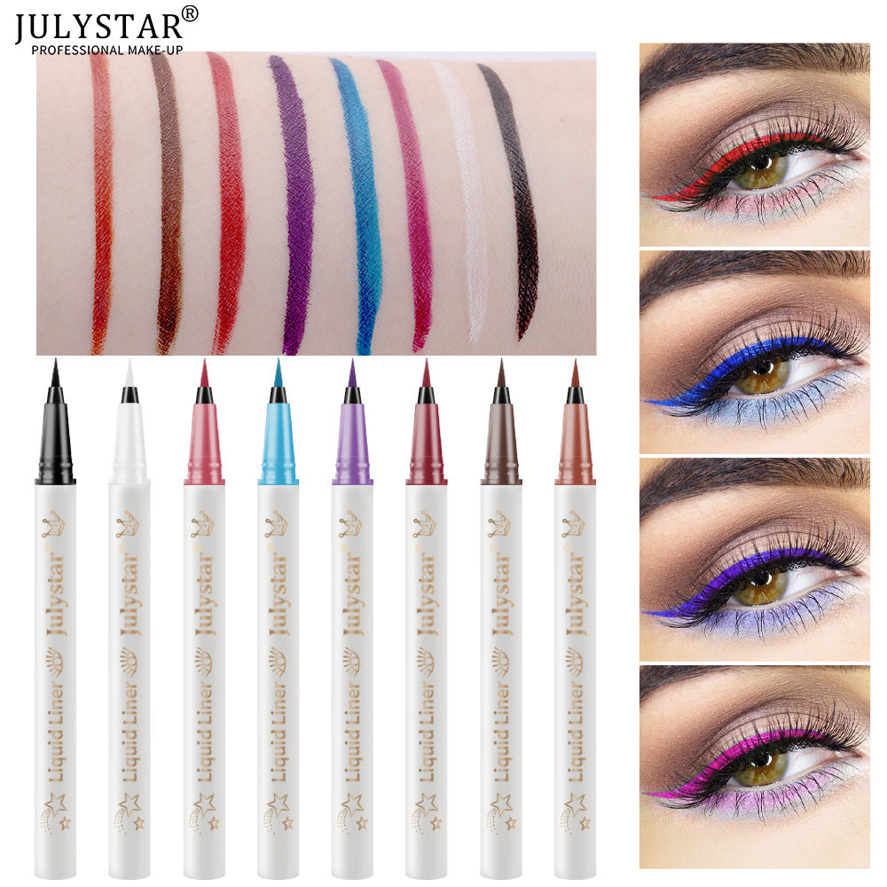 Soft Tip Color Eyeliner Waterproof Durable Liquid Eyeliner White Eyeliner Pencil Very Fine Liquid Eyeliner Pen
