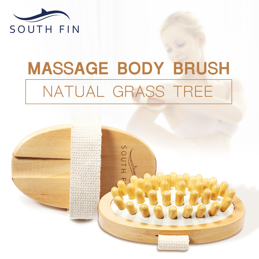Hemu Massage Brush Handleless South Fin Body Massage Care Brush Body Brush