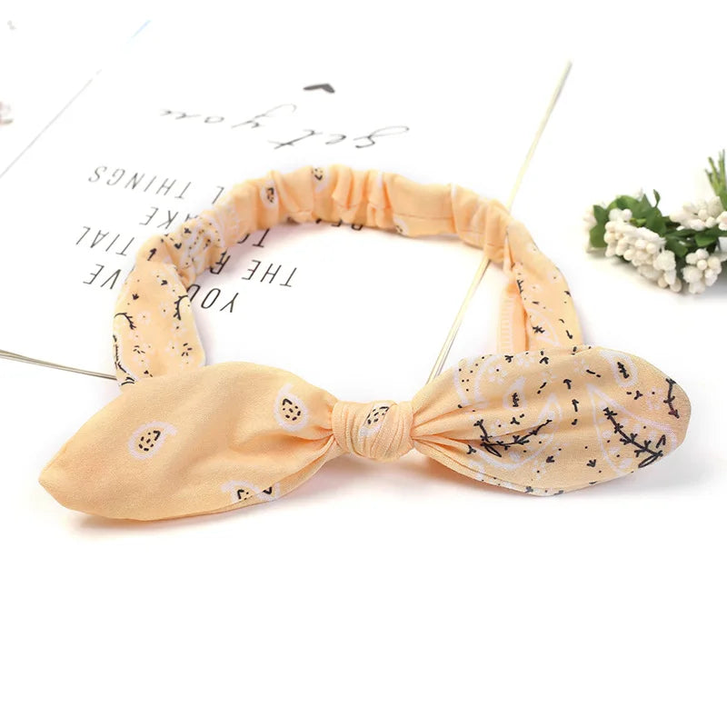 New Women Suede Soft Solid Print Headbands Vintage Cross Knot Elastic Hairbands Bandanas Girls Hair Bands Hair Accessories