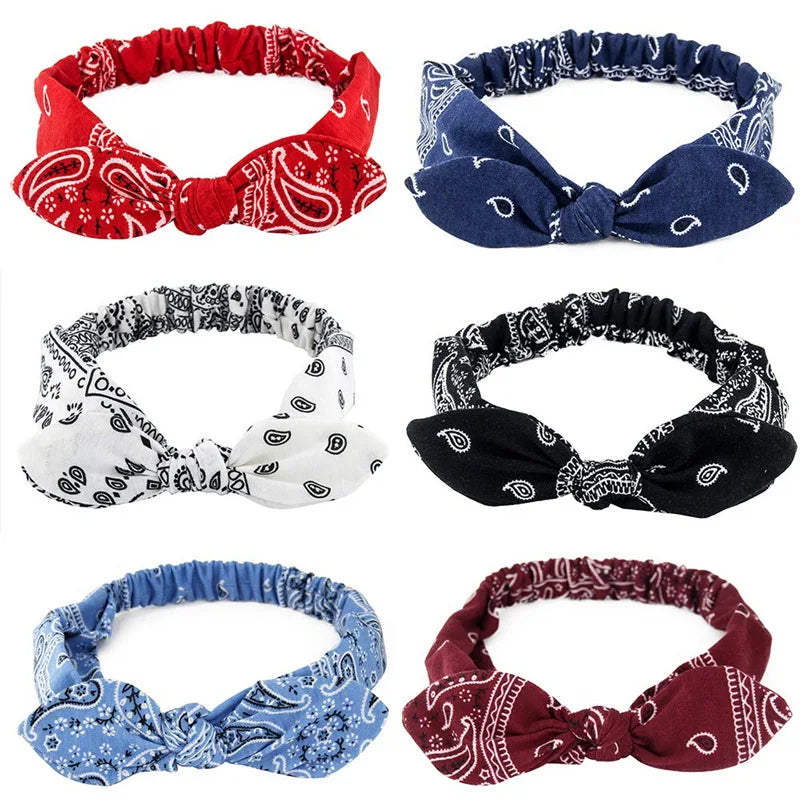 New Women Suede Soft Solid Print Headbands Vintage Cross Knot Elastic Hairbands Bandanas Girls Hair Bands Hair Accessories