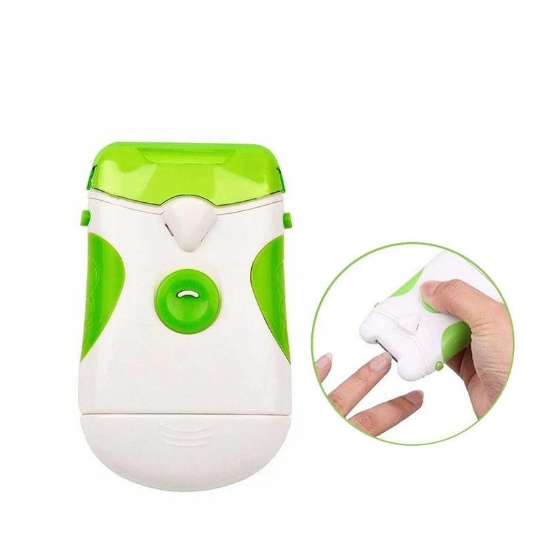 Portable Electric Nail Trimmer Nail Clipper with LED Light Nail Manicure Pedicure Polisher Tool