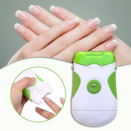 Portable Electric Nail Trimmer Nail Clipper with LED Light Nail Manicure Pedicure Polisher Tool