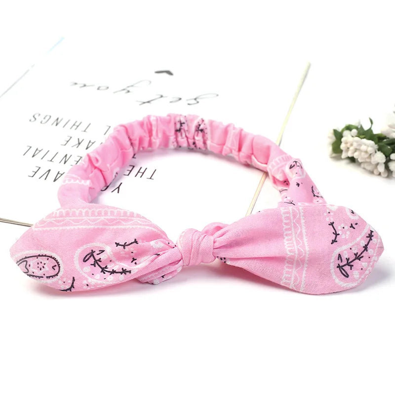 New Women Suede Soft Solid Print Headbands Vintage Cross Knot Elastic Hairbands Bandanas Girls Hair Bands Hair Accessories