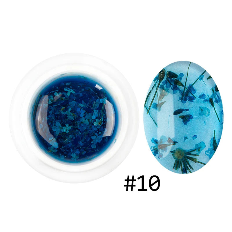 Dried Flowers Gel Nail Polish Soak Off UV LED Transparent Gel Nail Polish Decoration Manicure Nail Art Toolfafa