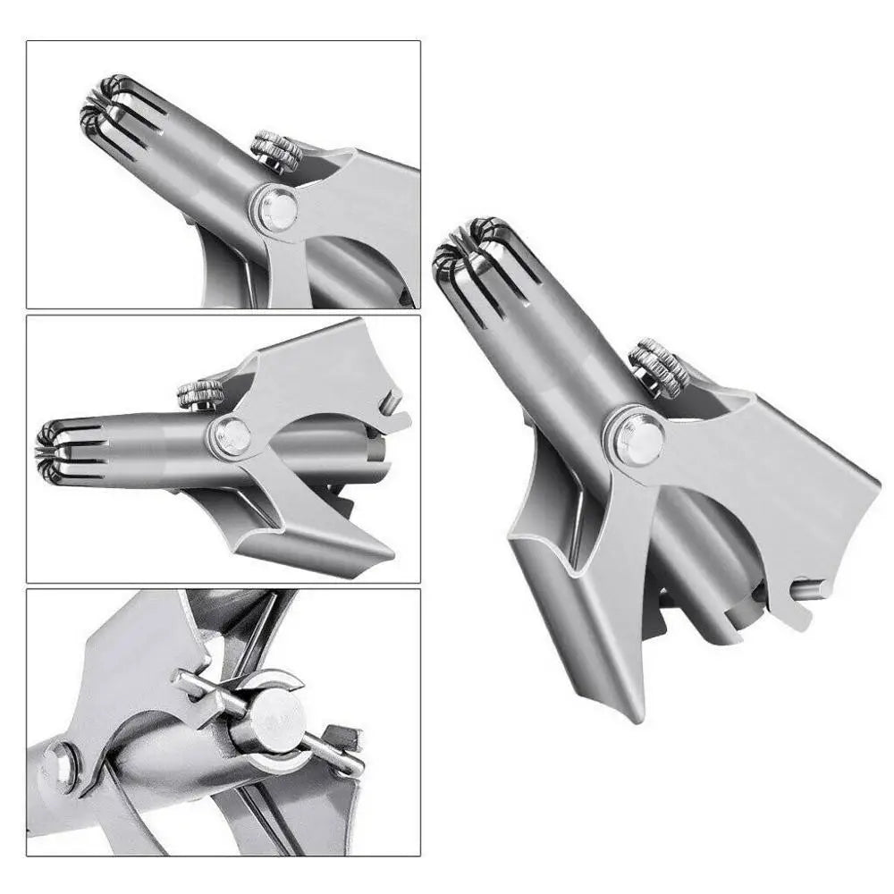 Stainless Steel Manual Nose Trimmer For Shaving Nose Ear Hair Trimmer Shaver Face Care For Man Washable Device