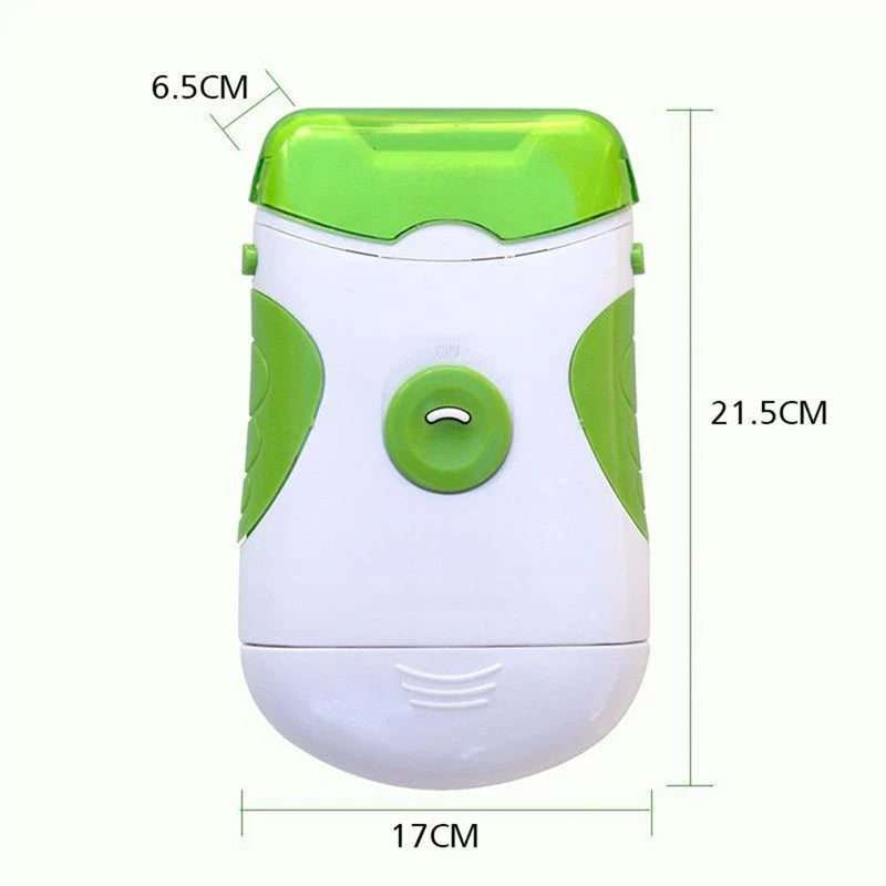 Portable Electric Nail Trimmer Nail Clipper with LED Light Nail Manicure Pedicure Polisher Tool