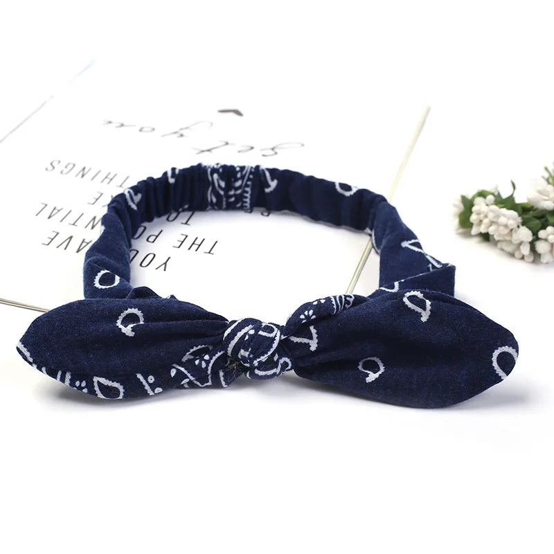 New Women Suede Soft Solid Print Headbands Vintage Cross Knot Elastic Hairbands Bandanas Girls Hair Bands Hair Accessories