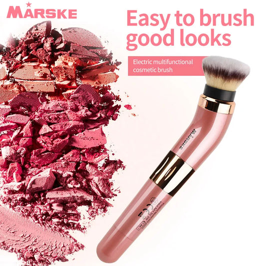 MARSKE Electric Makeup Brush Loose Powder Beauty Tool 360 Degree Rotation Non-toxic Makeup Brush