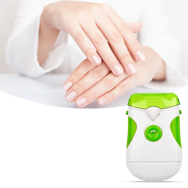 Portable Electric Nail Trimmer Nail Clipper with LED Light Nail Manicure Pedicure Polisher Tool