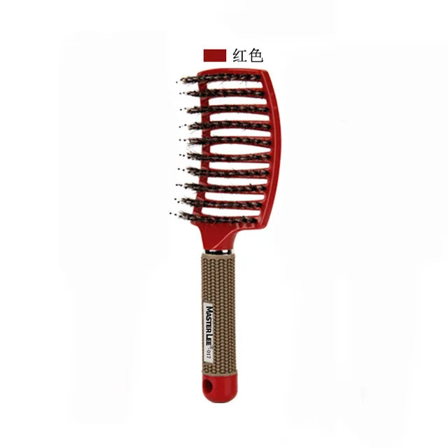 Hairbrush Bristle Nylon Comb Hair Scalp Massage Salon Hairdressing Styling Tools