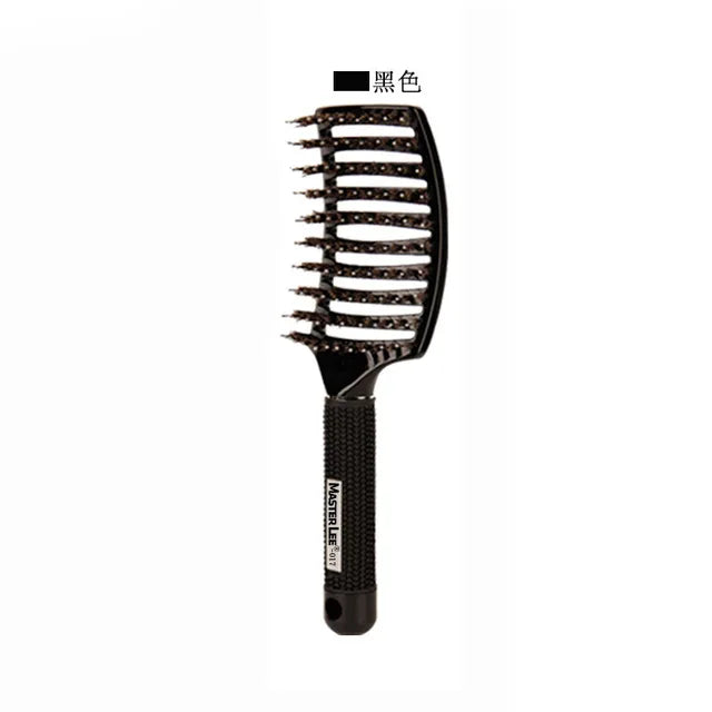 Hairbrush Bristle Nylon Comb Hair Scalp Massage Salon Hairdressing Styling Tools