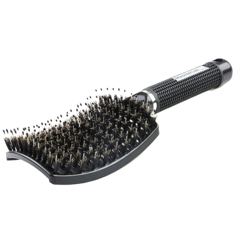 Hairbrush Bristle Nylon Comb Hair Scalp Massage Salon Hairdressing Styling Tools
