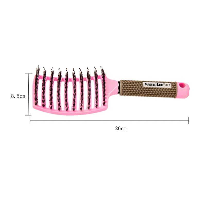 Hairbrush Bristle Nylon Comb Hair Scalp Massage Salon Hairdressing Styling Tools