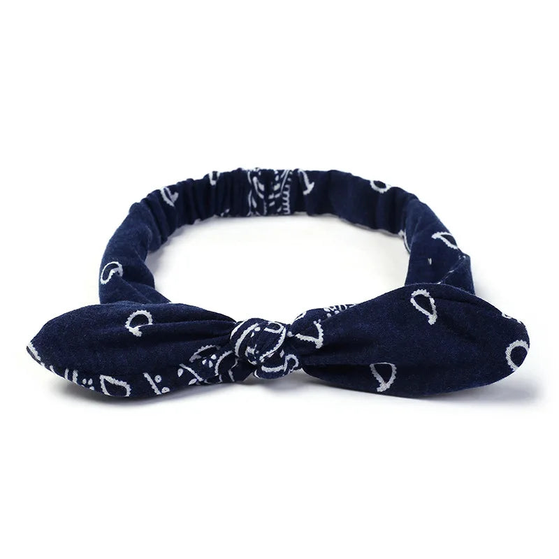 New Women Suede Soft Solid Print Headbands Vintage Cross Knot Elastic Hairbands Bandanas Girls Hair Bands Hair Accessories