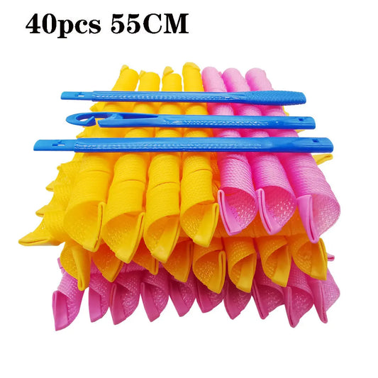 40 Root 55 Centimeter Magic Hair Curler Hair Curlers Magic Hair Curlers Hair Curler Does Not Damage Hair Hair Rollers
