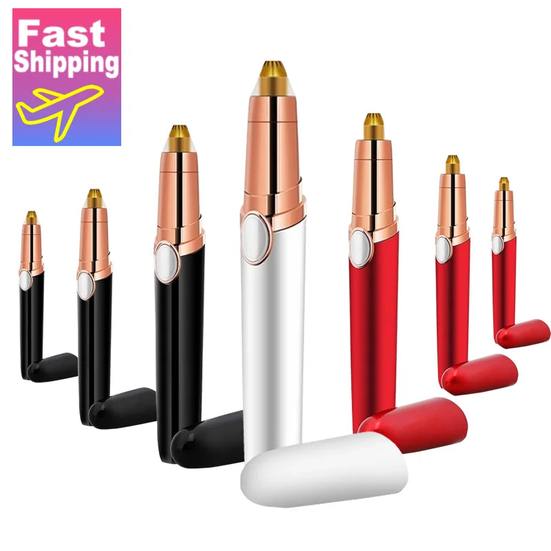 New Design Electric Eyebrow Trimmer Makeup Painless Eye Brow Epilator Mini Shaver Razors Portable Facial Hair Remover for Women