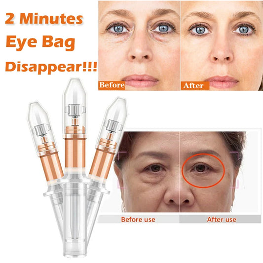 2 Minutes Instant Lifting Liquid Pump Eye Cream Anti Puffiness Wrinkles Effect Long Lasting Remove Eye Bag Fine Lines Cream