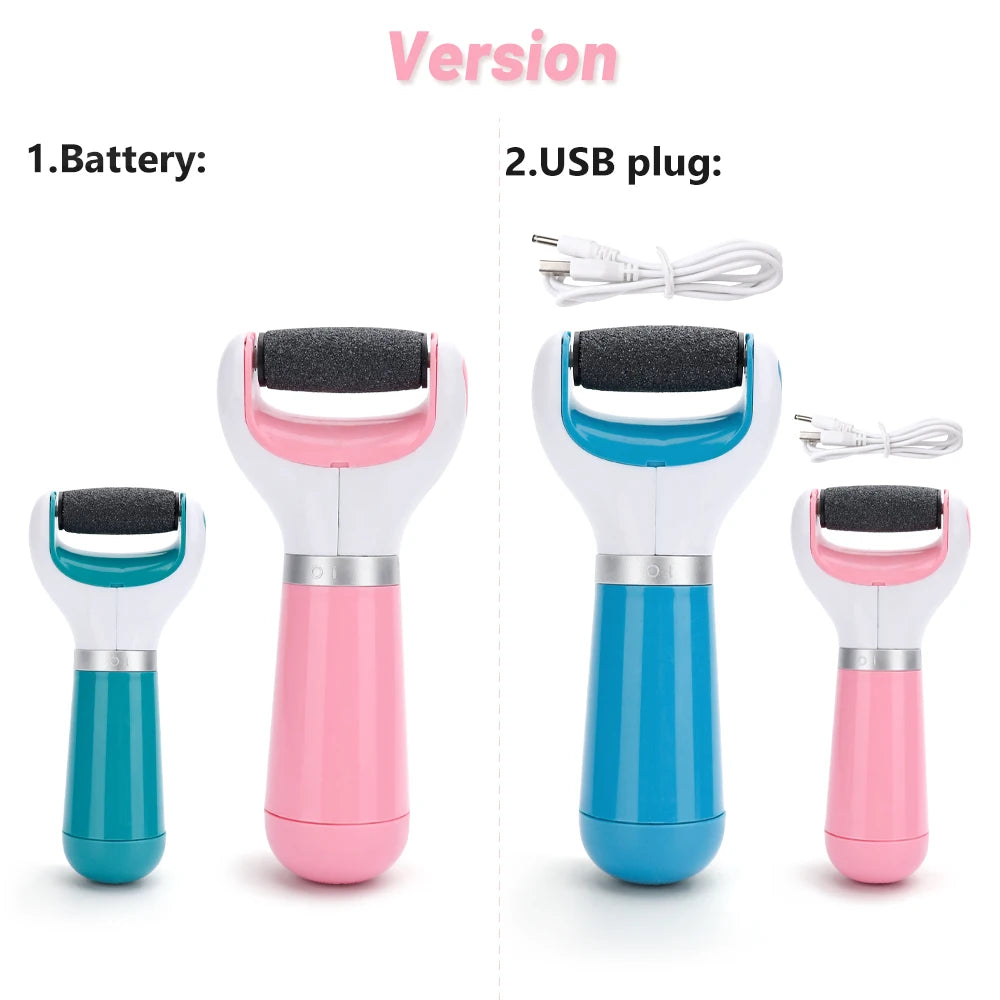 Portable Electric Foot Heel Care Tool Pedicure tool Pedicure Socks Feet Heels Toe Cuticle File Set  USB Pedicure Professional
