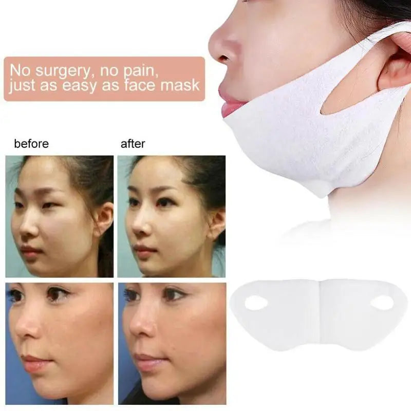 V Shape Lifting Facial Mask Face Slim Chin Check Neck Lift Peel-off Mask V Shaper Facial Slimming Bandage Mask Skin Care